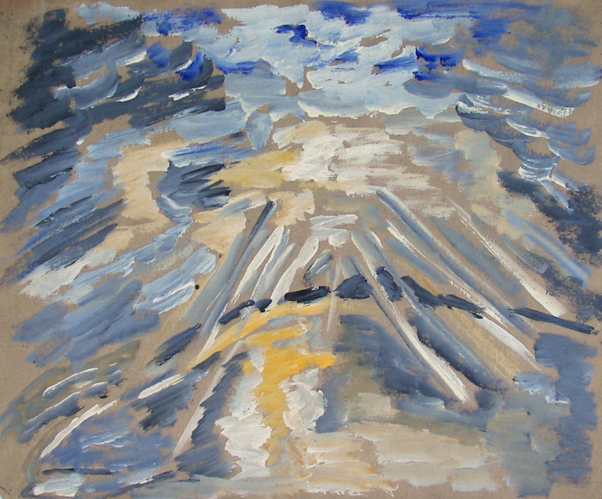 Marine de Josette Bournet, oeuf sur papier Marine de Josette Bournet